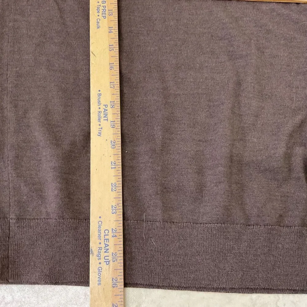 Banana Republic Merino Wool 1/4 Zip Sweater men’s XL mock neck  Winter